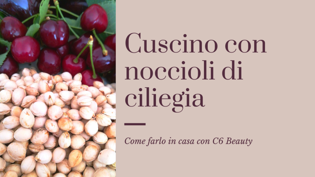 cuscino noccioli ciliegia