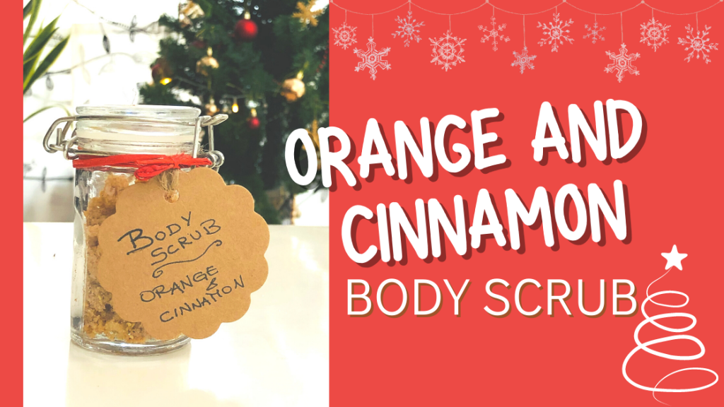 orange and cinnamon body scrub