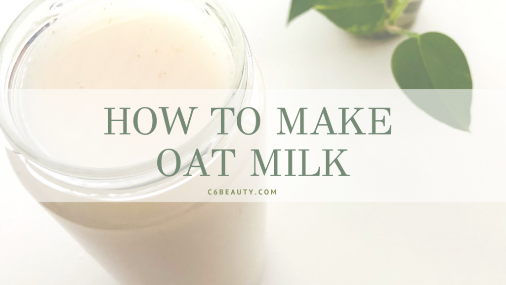 How to make oat milk